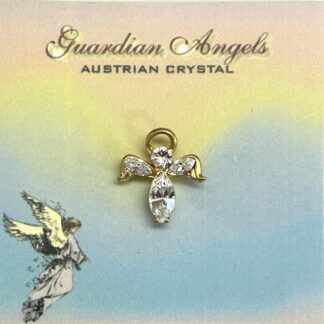 Crystal Guardian Angel Pin