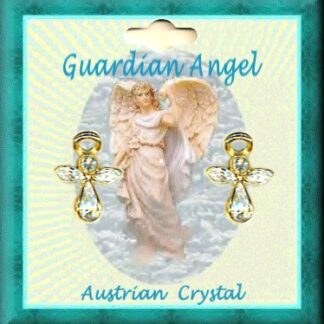Guardian Angel Crystal Pierced Earrings
