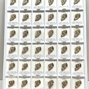 Guardian Angel Antique Gold Pin in 3 Dozen Stand-up Display